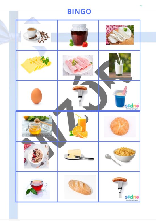 Essen u. Trinken - BINGO